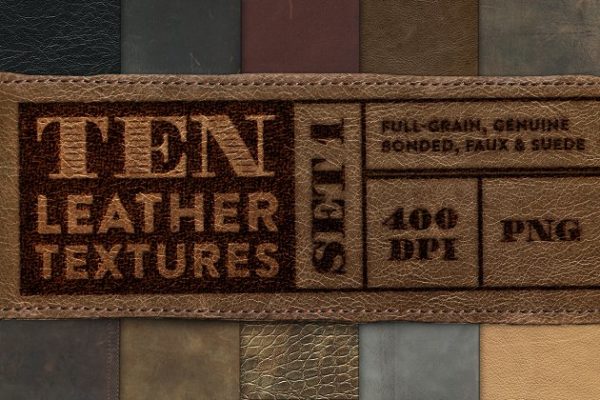 10款真皮纹理背景汇总（1） 10 Leather Textures – Set 1