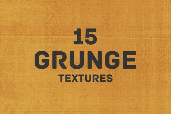 15款粗糙复古做旧纹理汇总 15 Grunge Textures