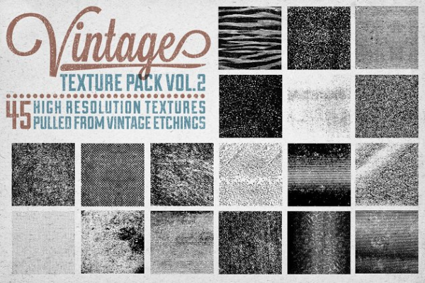 复古怀旧做旧风格纹理汇总v2 Vintage Texture Pack Vol. 2