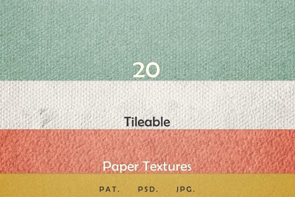 20款蜡纸纸张纹理汇总 20 Tileable Paper Photoshop Textures