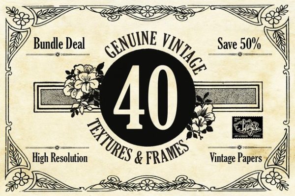 40款复古怀旧风格纸张纹理汇总 40 Vintage Paper Textures