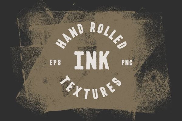 手卷油墨纹理 Hand Rolled Ink Textures