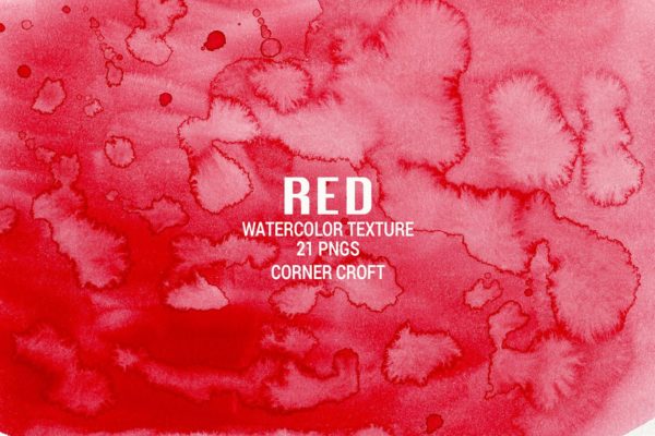 血红色水彩纹理 Watercolor Texture Red