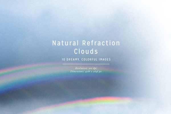 彩虹折射云彩高清照片素材 Natural Refraction: Clouds