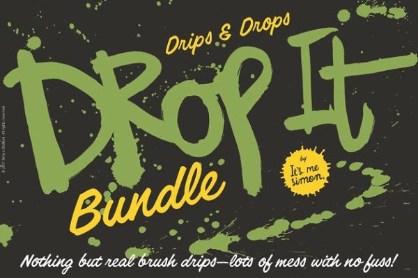 手工墨水滴落纹理 Ink drips and drops textures