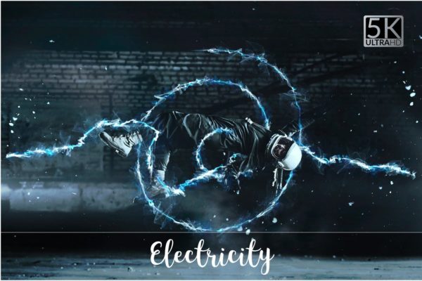 5K高清分辨率雷电光线叠层背景 5K Electricity Overlays