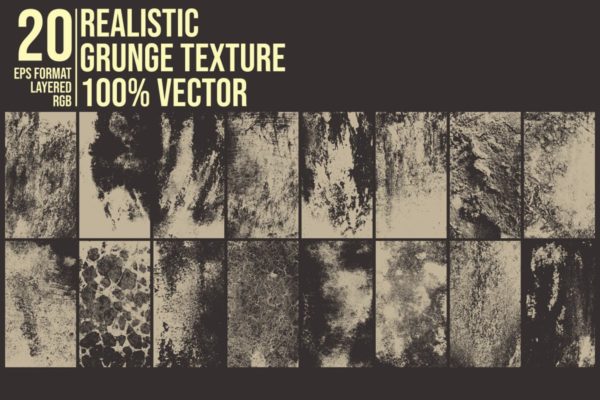 残旧墙壁墙体纹理素材精选汇总 Rusty Wall Texture Vector eps