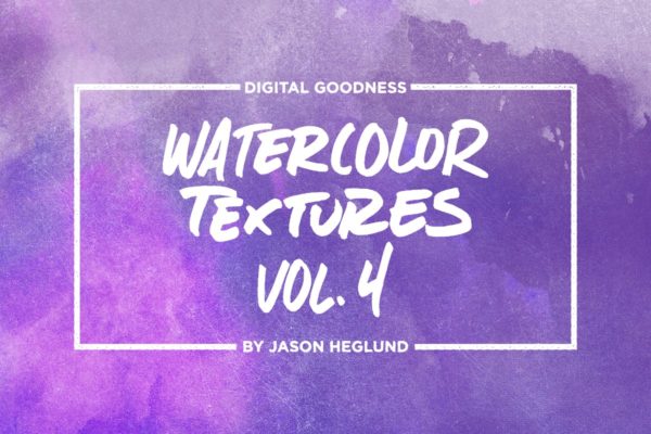 独特的抽象水彩纹理套装Vol.4 Watercolor Textures Vol. 4