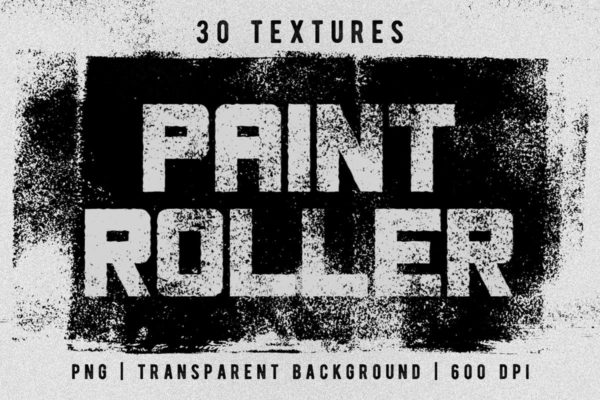 30款高品质墨水油漆滚筒纹理套装 Set of 30 Paint Roller Textures