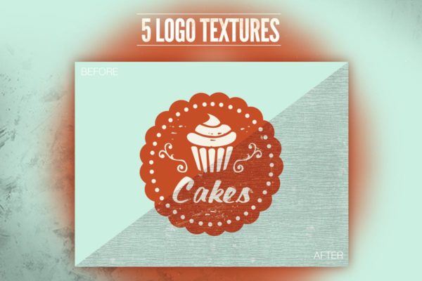 5款复古怀旧徽标Logo纹理素材精选 Vintage Old Logo Texture