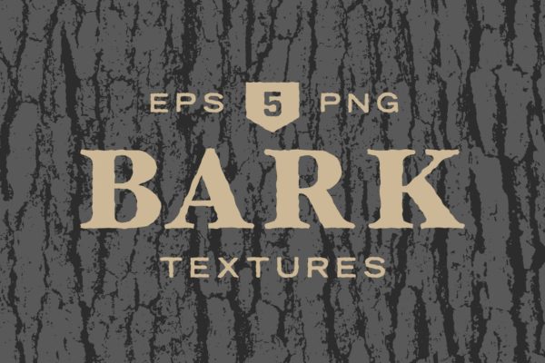 5款逼真树皮纹理肌理矢量背景素材精选 Tree Bark Textures