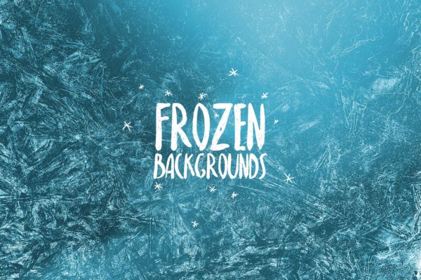 抽象霜冻水彩肌理纹理背景素材精选 Frozen Backgrounds