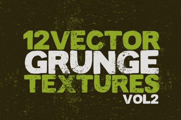 12个污迹斑迹做旧处理矢量纹理背景素材精选 Vector Grunge Textures x12 Vol2