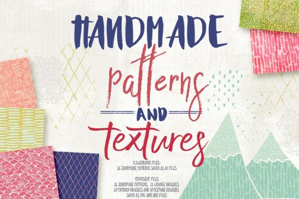 华丽手绘图案纹理素材精选集 Handmade Patterns and Textures