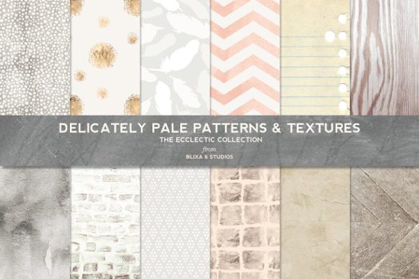 泛白多种图案纹理素材精选 Delicately Pale Patterns & Textures