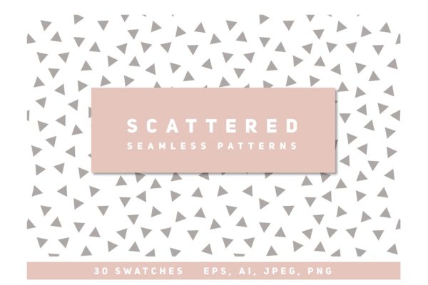 零散图形无缝图案纹理素材精选 Scattered Seamless Patterns