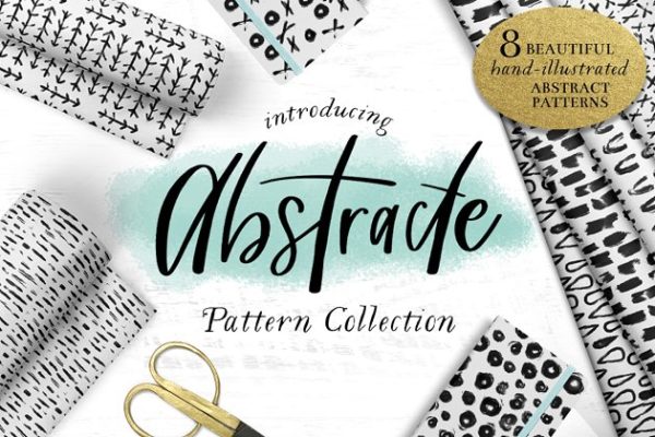 抽象黑白图案纹理素材精选 "Abstracte" Black and White Patterns