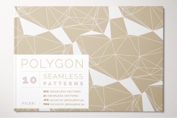 多边形线条矢量图案纹理素材精选 Polygon Lines Vector Patterns