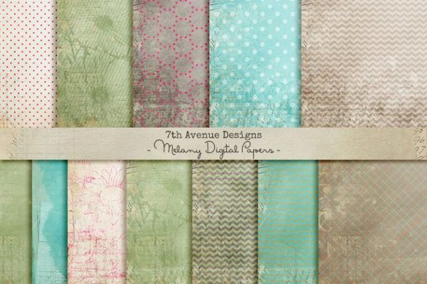 经典低调充满文化气息的纸张纹理 Melany Digital Papers