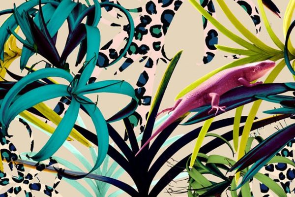 花卉绿叶无缝图案纹理素材精选 Seamless floral patterns with leaves