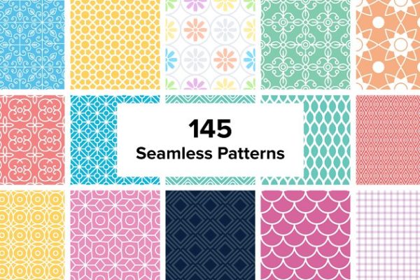 145款重复图形无缝纹理汇总 145 Seamless Simple Patterns