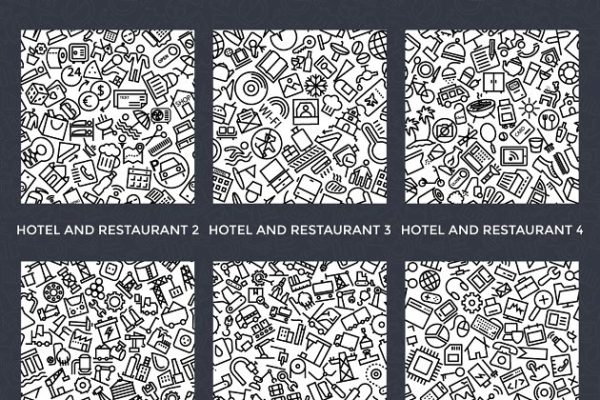 100+线条图标图案创意纹理汇总 100+ Line Icon Patterns