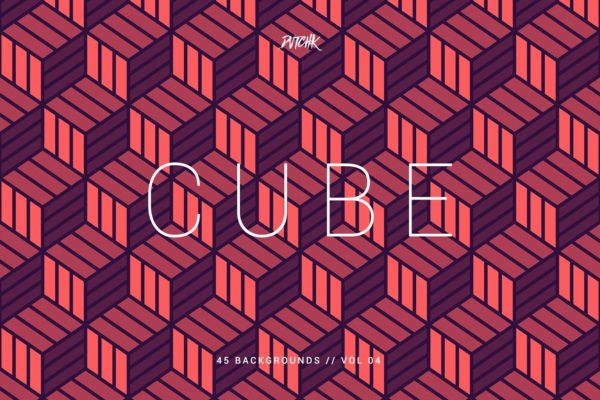 立方体-无缝几何背景（第04卷） Cube | Seamless Geometric | Vol. 04