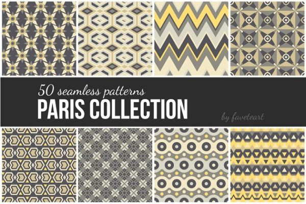 50款经典民族特色图案纹理素材精选 50 Seamless Patterns (EPS, JPG)