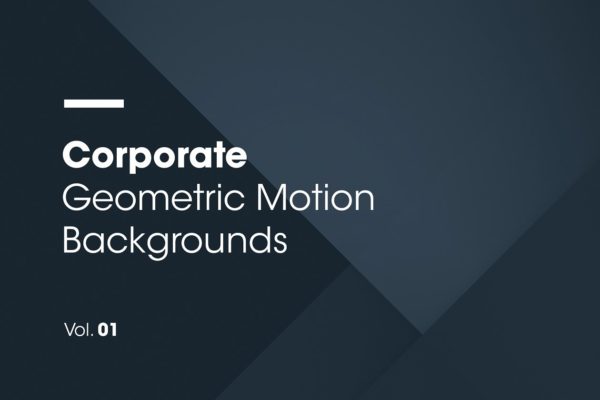 抽象几何背景v1 Corporate | Motion Backgrounds | V01