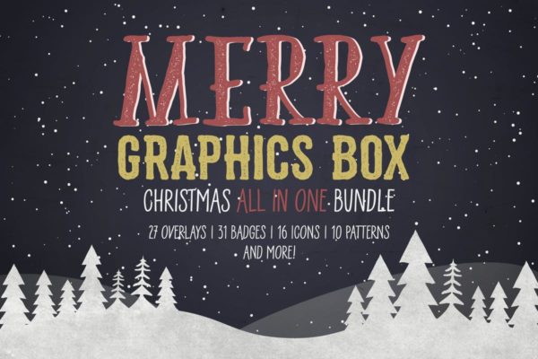 圣诞节节日主题图形巨无霸汇总 Merry Graphics Box