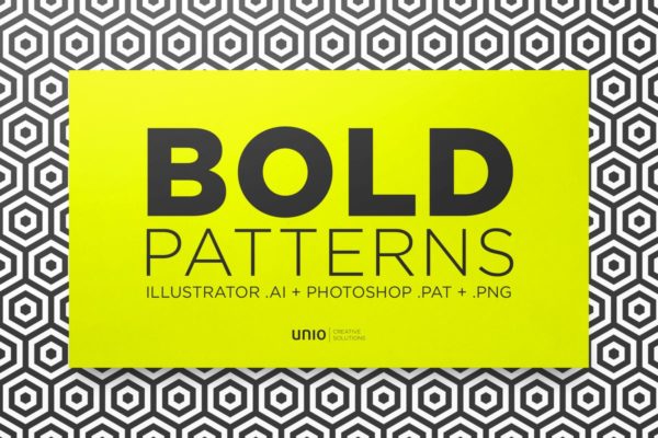 20种粗线条几何图形外观纹理 Bold Patterns