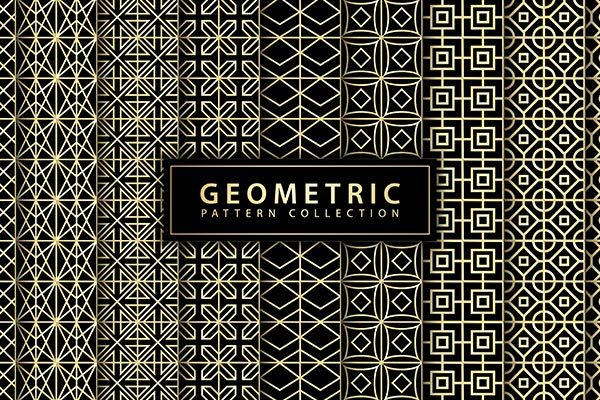 高端大气震撼的时尚商业商务土豪金金色渐变黑金质感奢华轻奢底纹背景纹理大集合