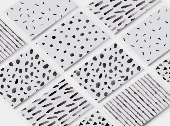 极简主义风格手绘设计图案纹理素材精选素材 Minimal Hand Drawn Pattern Designs