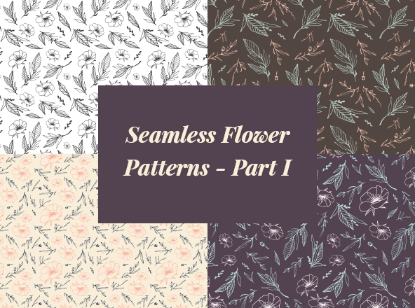 花卉图案无缝背景素材汇总v1 Seamless Flower Patterns – Part I