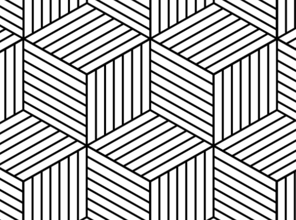 六边形几何图形矢量图案设计素材 Hexagon Geometric Pattern – Vector