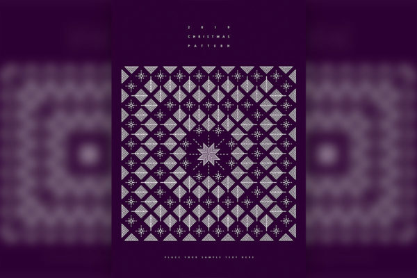 圣诞主题抽象图形图案psd素材