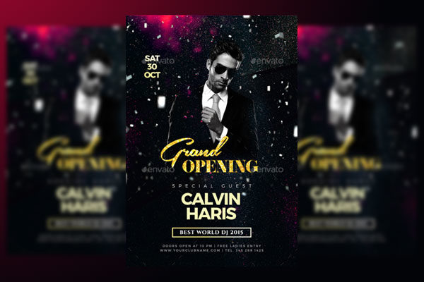 DJ夜店聚会传单海报模板 DJ Flyer [psd]