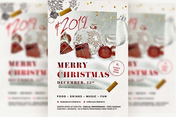 经典好用的圣诞节海报模板PSD下载
