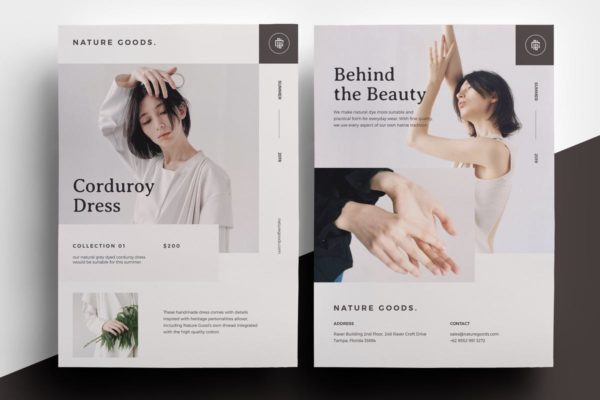 时尚服饰品牌海报设计模板 Fashion Flyer