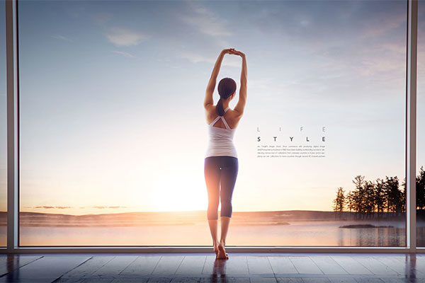 瑜伽养生健康生活方式海报Banner设计