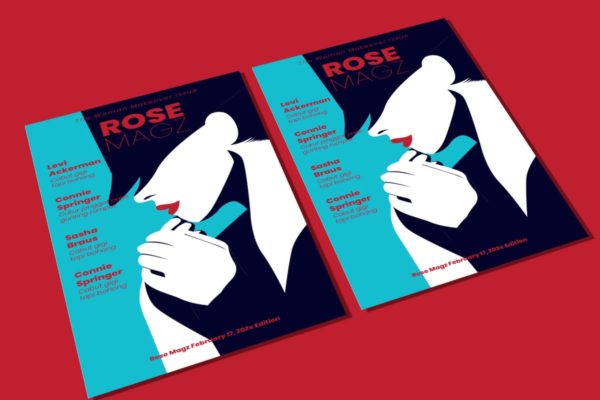 时尚女郎人物海报设计模板v2 Woman Poster 2 Flyer