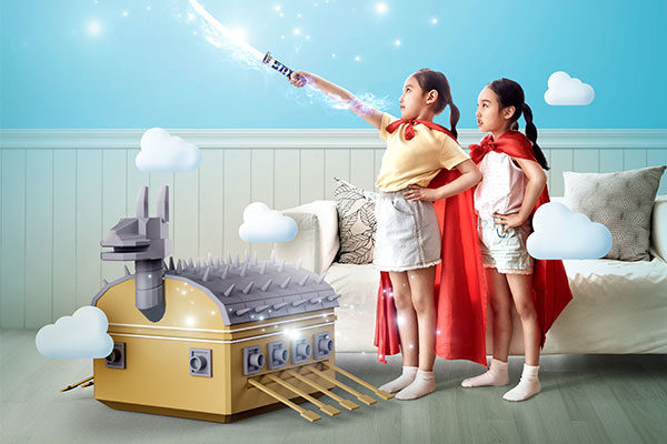 儿童战士创意海报设计素材