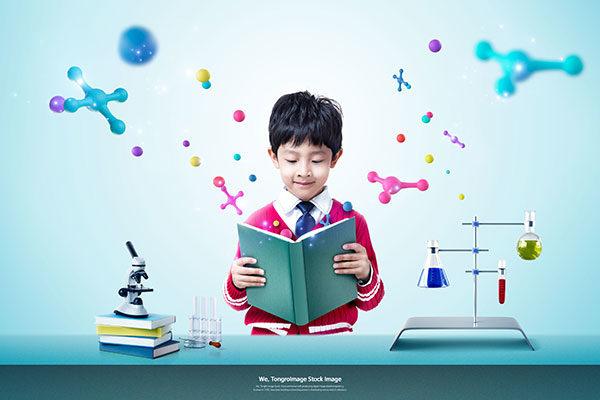 物理化学儿童知识拓展学习教育海报设计