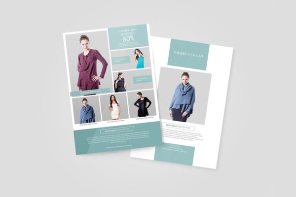 时尚服装品牌宣传海报设计模板 Fashion Promotion Flyer