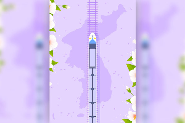 春季出行服务列车旅游海报设计素材