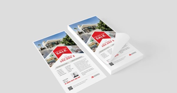 房地产销售广告DL传单海报模板 Property DL Flyer