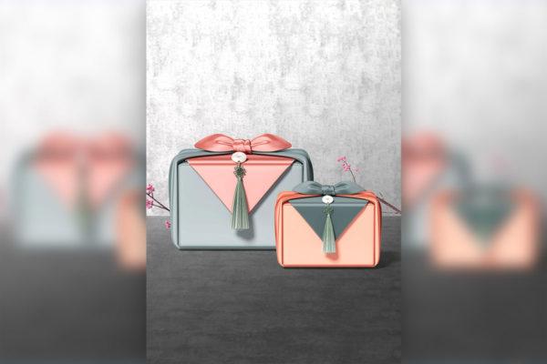 古典韩风秋夕/中秋节礼品海报设计模板[PSD]