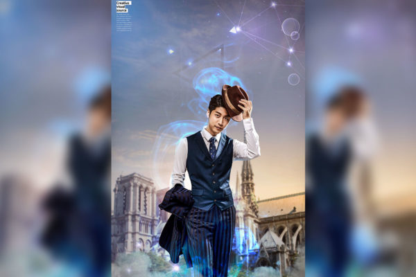 男士服装广告视觉海报设计模板