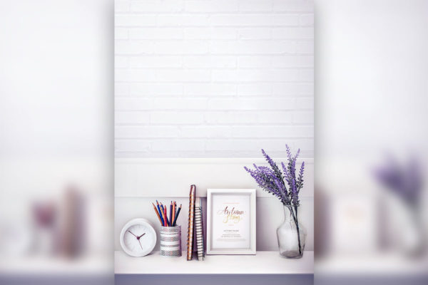 简约风格学习桌面海报图片psd素材