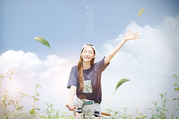 自行车休闲假期生活方式海报图片psd素材